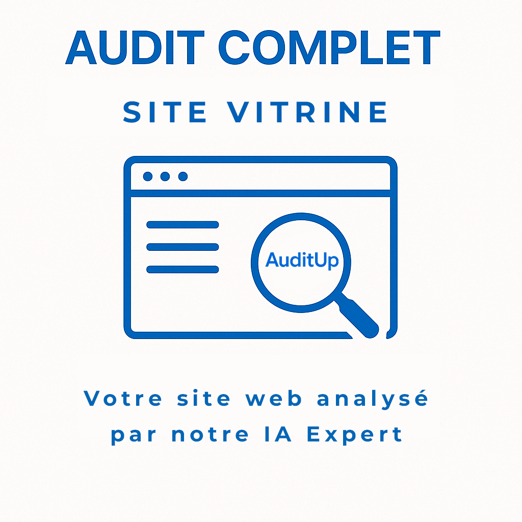 Audit site web vitrine – Analyse IA Expert
